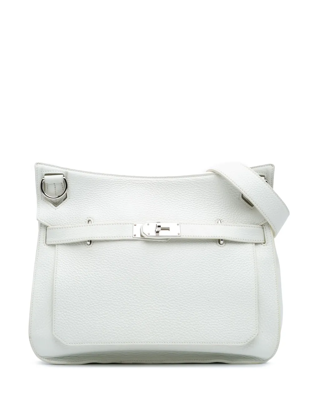 Hermès Pre-Owned 2011 Clemence Jypsiere 34 crossbody bag - ホワイト Hermès Pre-Owned 2011 Clemence Jypsiere 34 crossbody bag - ホワイト