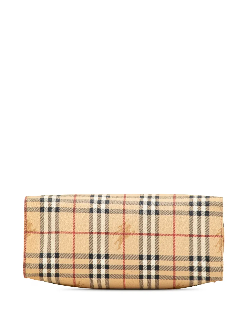 Pre-owned Burberry 2000-2017 Haymarket Check Coated Canvas Tote Bag