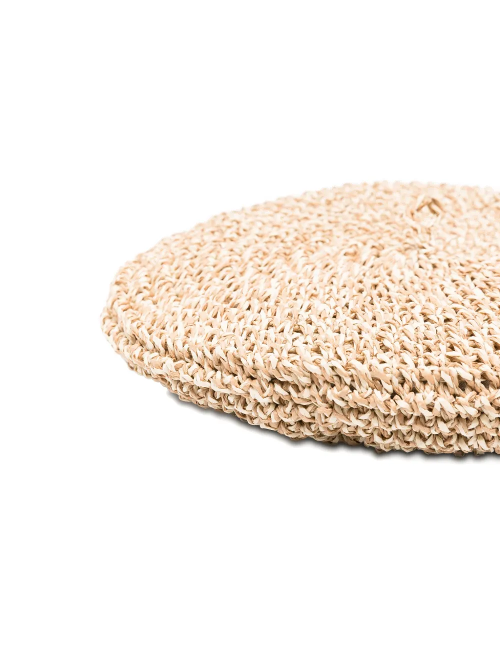 Borsalino straw round hat Beige