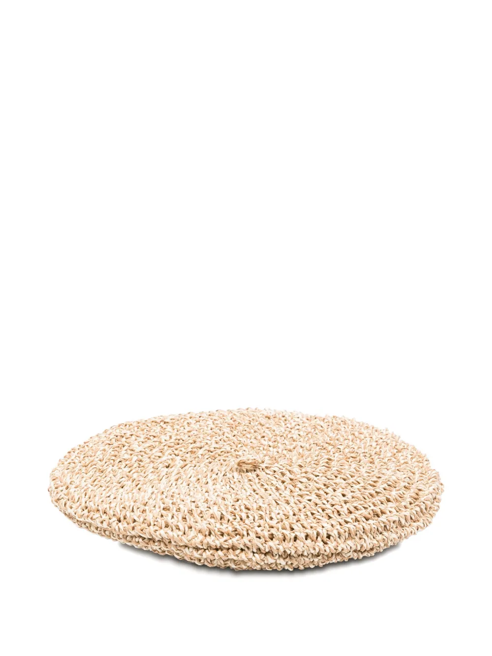 Borsalino straw round hat Beige
