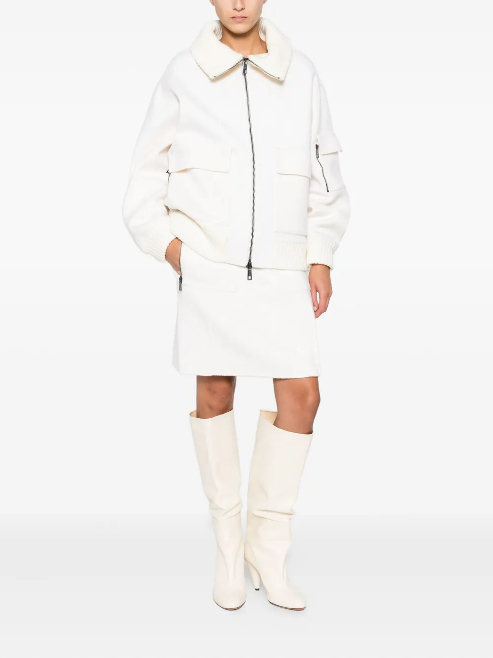 P.A.R.O.S.H. zip-front patch-pocket jacket | Oversized Jackets | Image 2