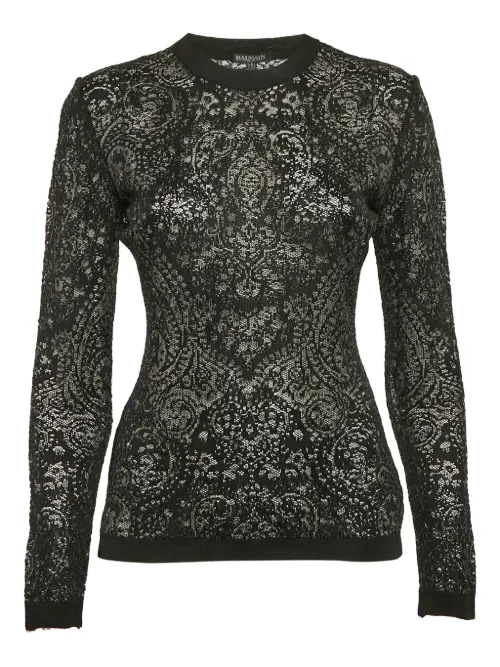 Pull à effet de transparence - Balmain Pre-Owned - Modalova