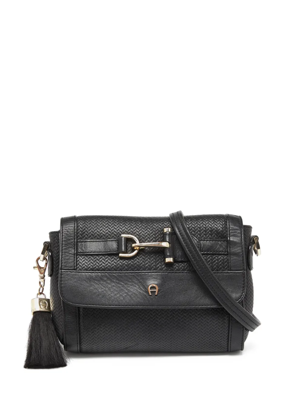 Aigner Vintage Pre-owned Cavallina Umhängetasche aus strukturiertem Leder | Schwarz | Image 1