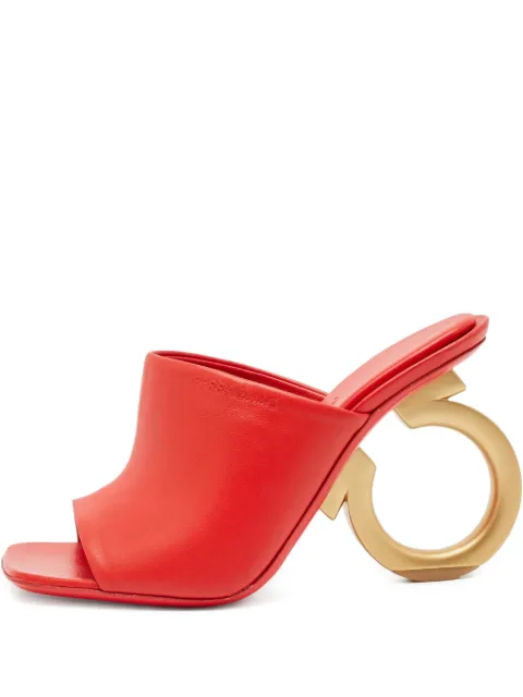 Ferragamo Pre-Owned 100mm leather heeled sandals