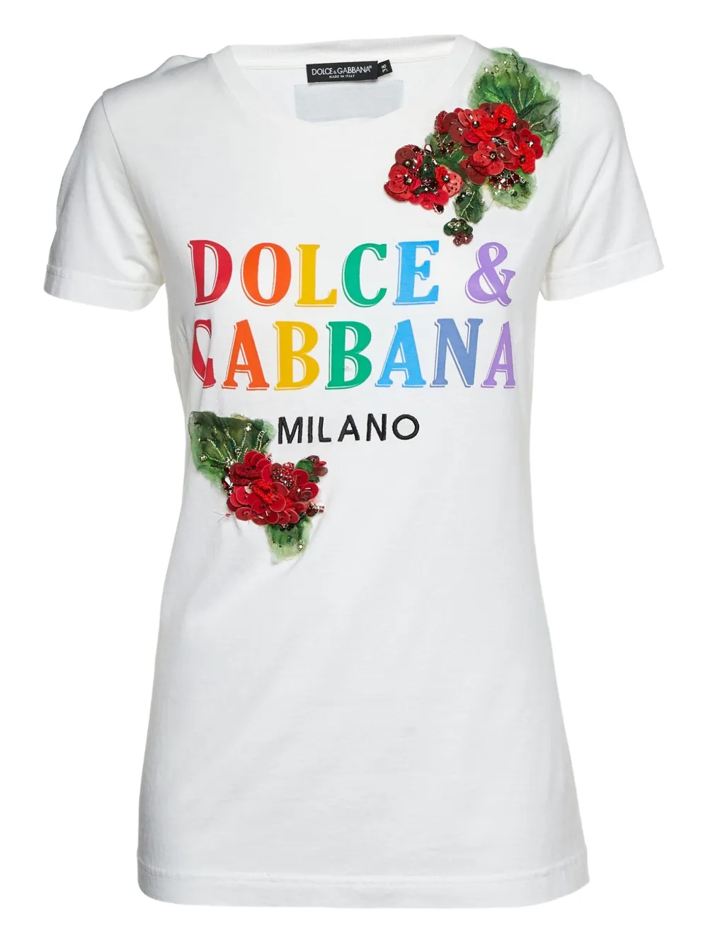 Dolce & Gabbana Pre-Owned playera con logo estampado | blanco | Image 1