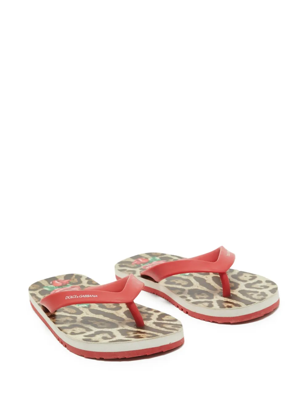 Dolce & Gabbana Pre-Owned leopard-print flip flops | Shoes | Image 2