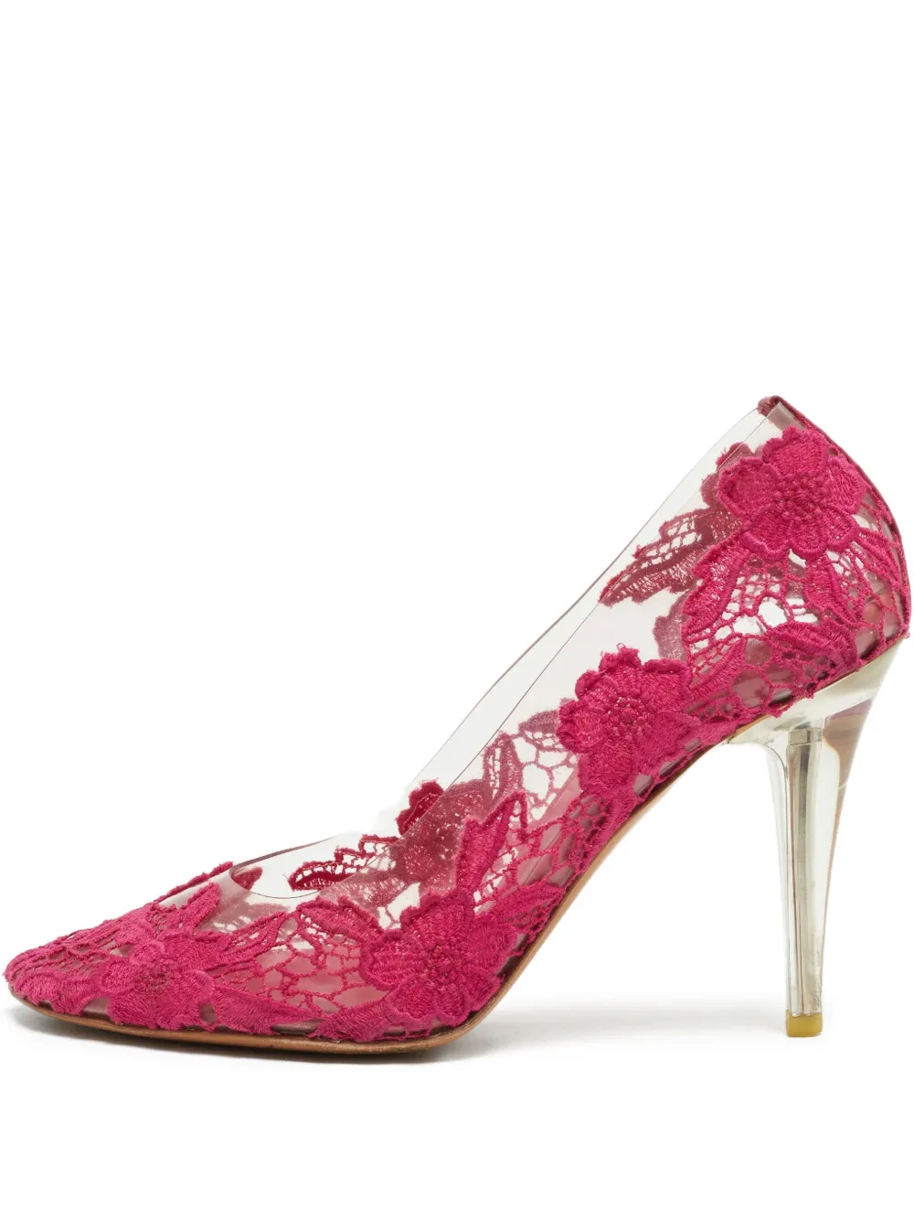 Marc Jacobs Vintage 130mm lace-embellished pumps | Pink | Image 1