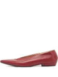 Bottega Veneta Pre-Owned square-toe ballet flats - Red
