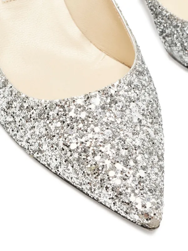 Jimmy Choo Pre-Owned Romy 60mm グリッターパンプス | シルバー
