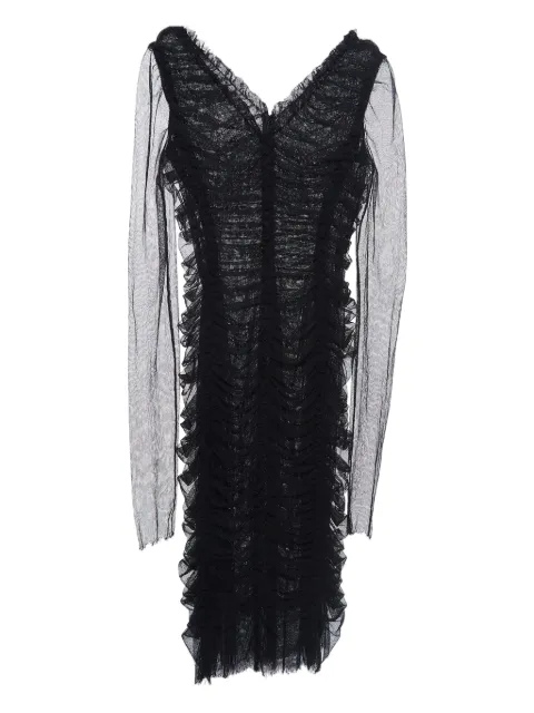 Dolce & Gabbana Pre-Owned ruffled long-sleeve dress