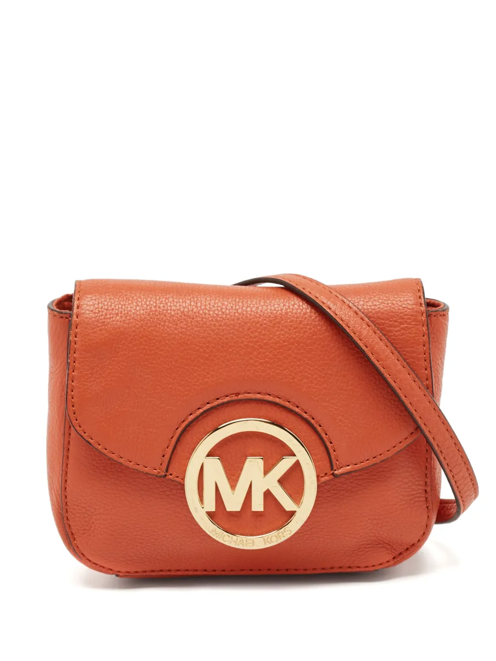Michael Kors Vintage プレオウンド Fulton ショルダーバッグ - オレンジ Michael Kors Vintage プレオウンド Fulton ショルダーバッグ - オレンジ