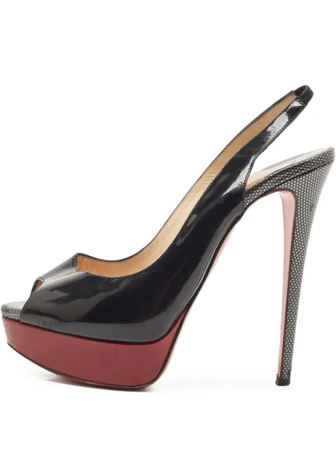 Christian Louboutin Pre-Owned 150mm Lady Peep slingback pumps