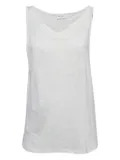 Saint Laurent Pre-Owned linen sleeveless top - White