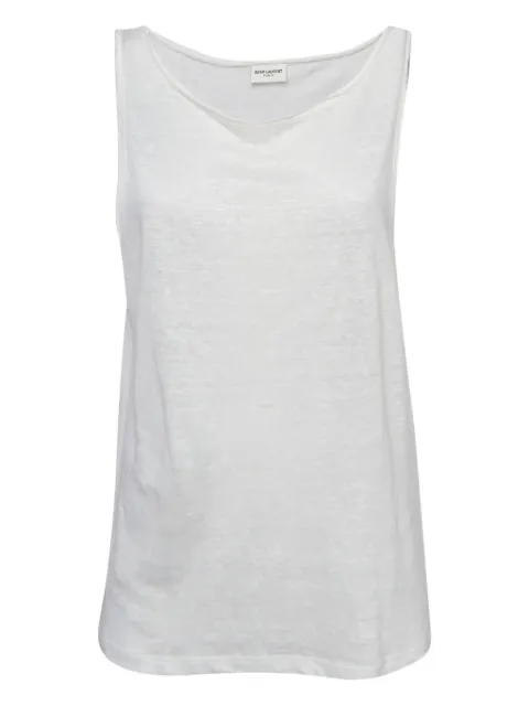 Saint Laurent Pre-Owned linen sleeveless top