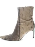 Sergio Rossi Vintage 75mm leather ankle boots - Neutrals
