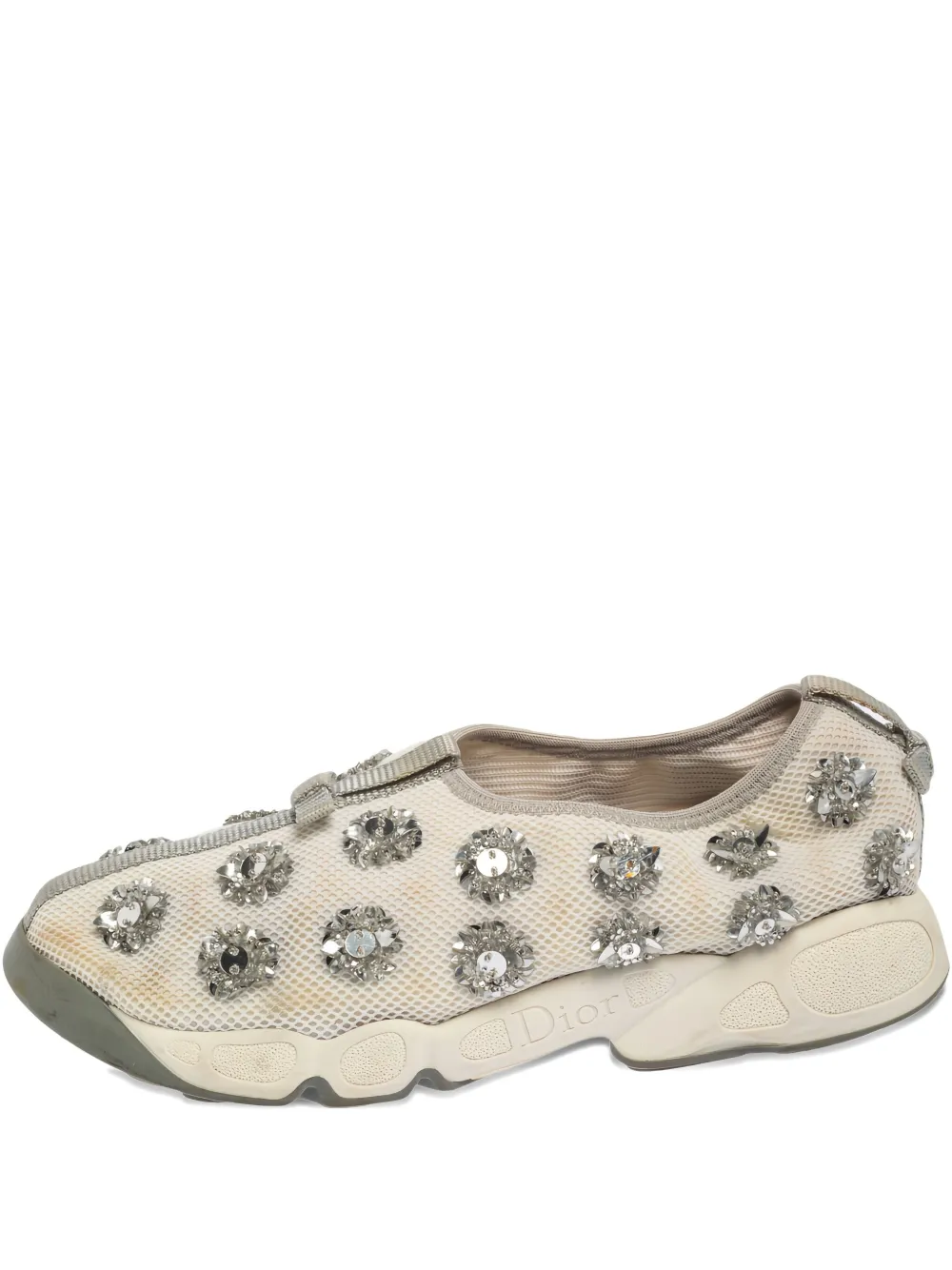 Christian Dior Pre-Owned メッシュ スニーカー - ホワイト Christian Dior Pre-Owned メッシュ スニーカー - ホワイト