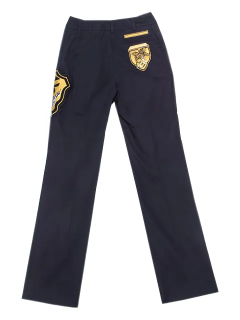 Gianfranco Ferré Pre-Owned appliqué-patch trousers