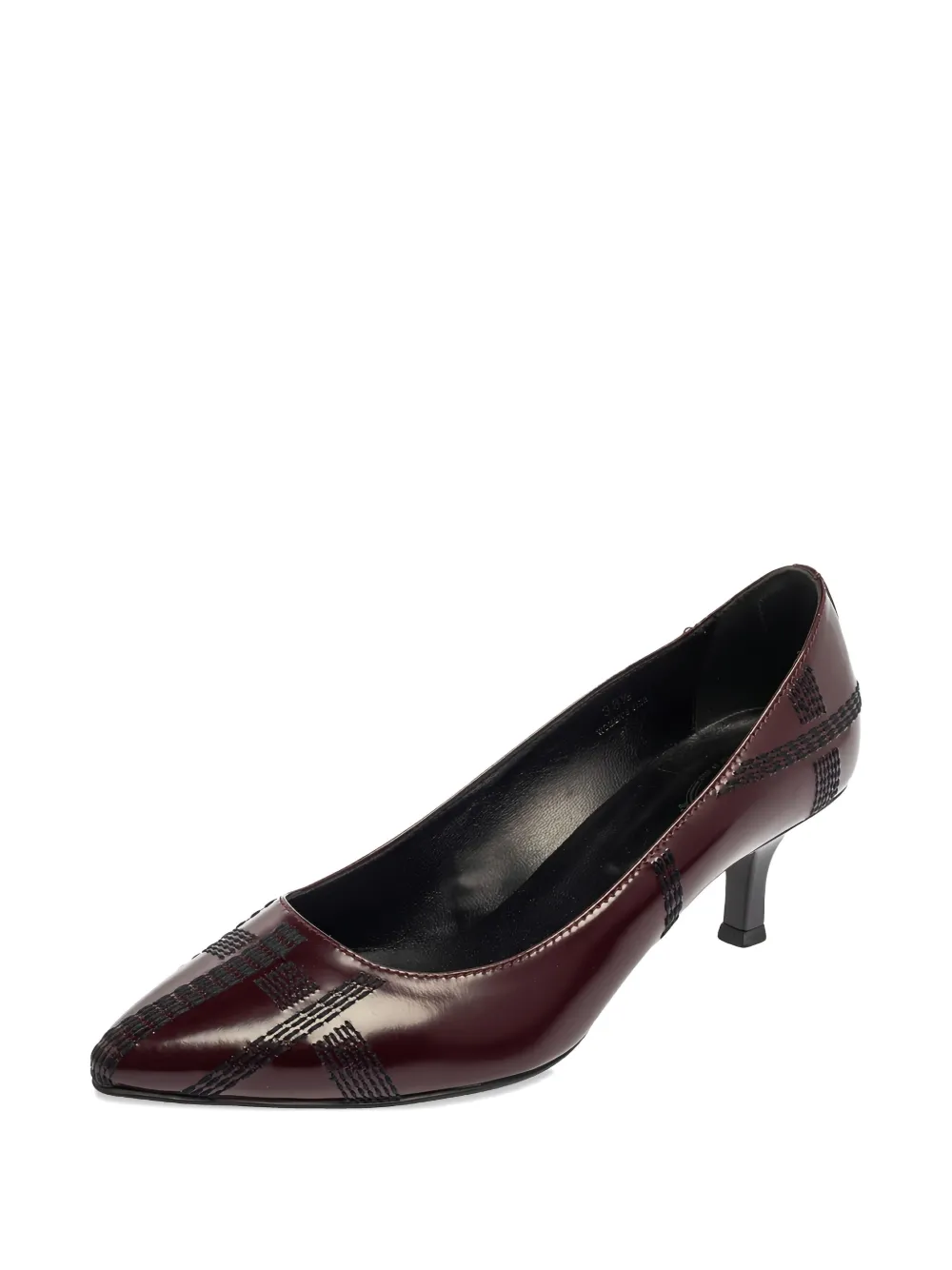 Tod's Vintage 2024 pre-owned pointed-toe embroidered leather pumps | Image 2