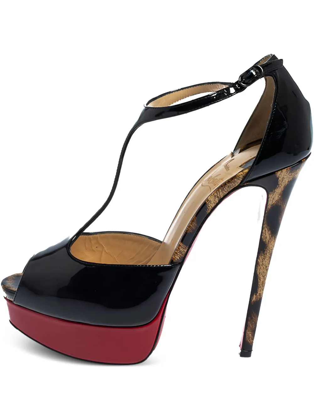 Jilopa patent leather platform T-Strap sandals