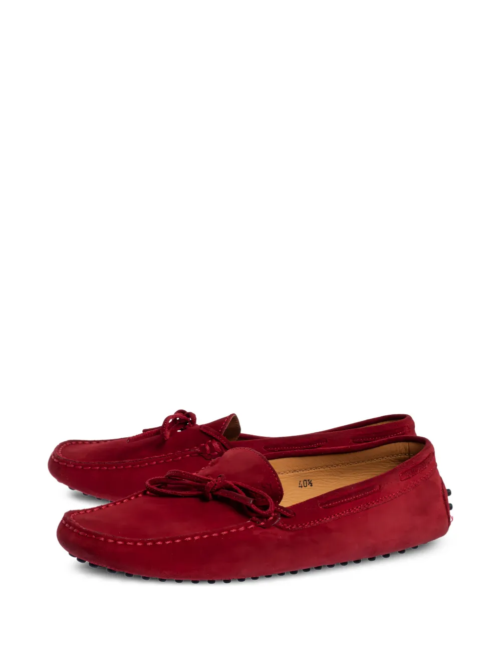 Tod's Vintage Pre-owned suède mocassin loafers - Rood