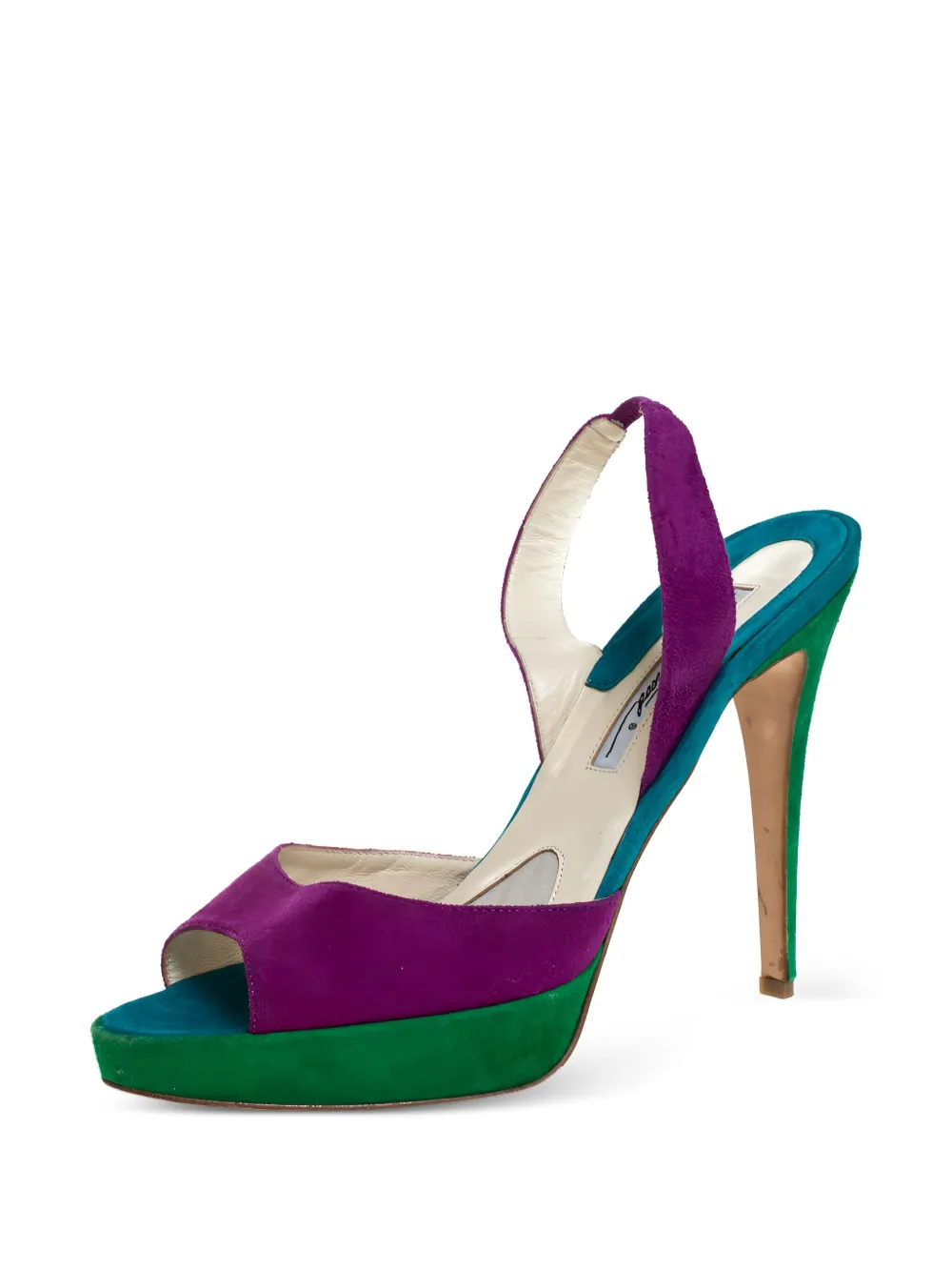 Brian Atwood pre-owned 125mm slingback platform sandals | Heeled Sandals | Image 2