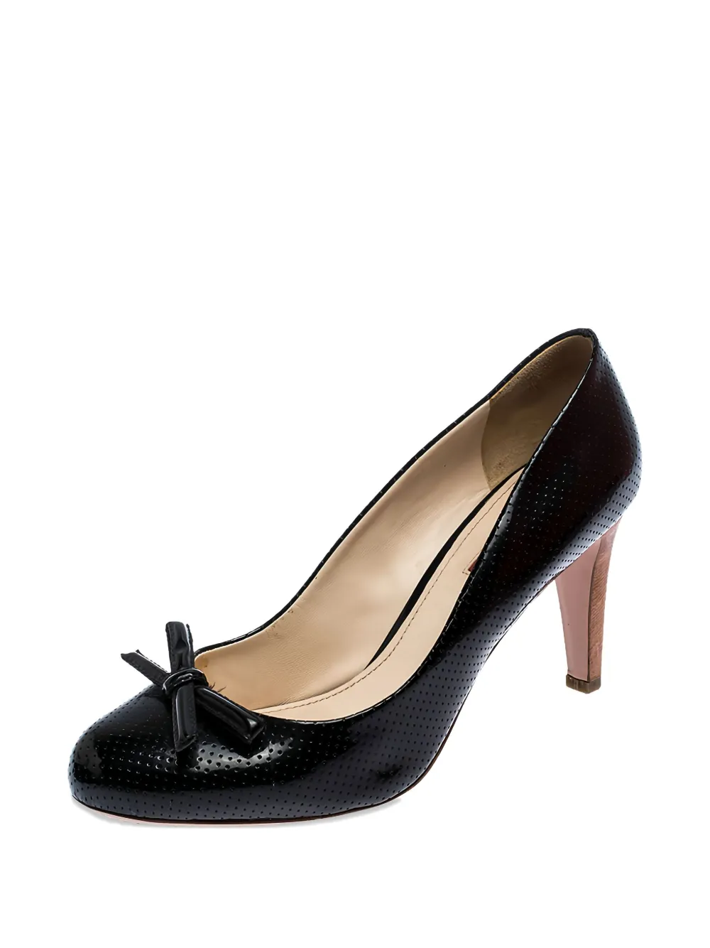 Prada Pre-Owned 2023 90 mm pumps verfraaid met strik - Zwart
