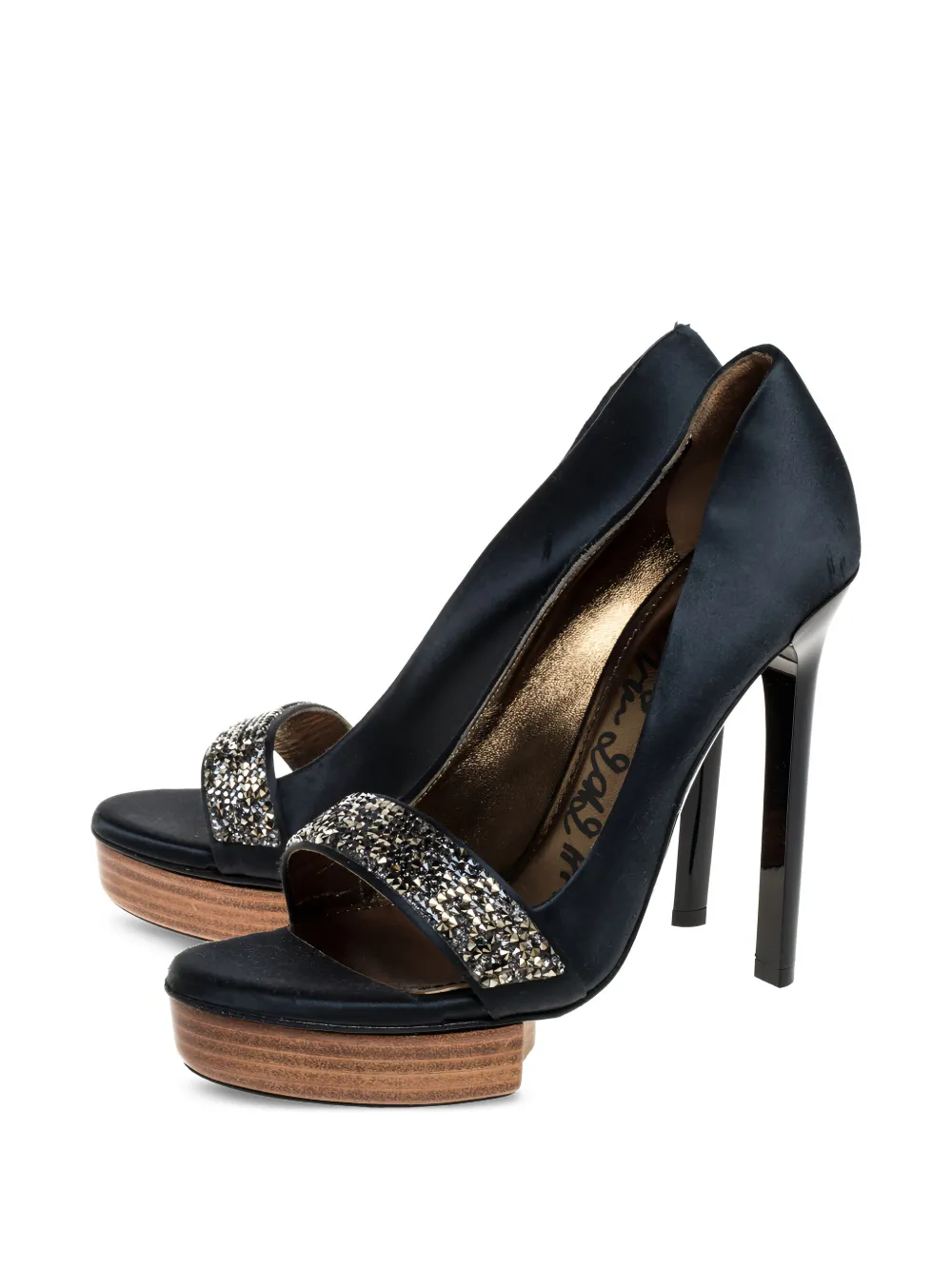 Lanvin Pre-Owned 125 mm pumps verfraaid met kristallen en hak - Groen