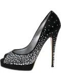 Casadei Vintage pre-owned 150mm satin pumps - Black