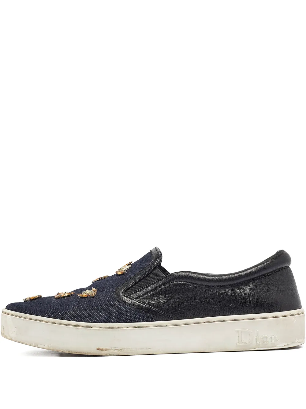 Christian Dior Pre-Owned デコラティブ スニーカー - ブルー Christian Dior Pre-Owned デコラティブ スニーカー - ブルー
