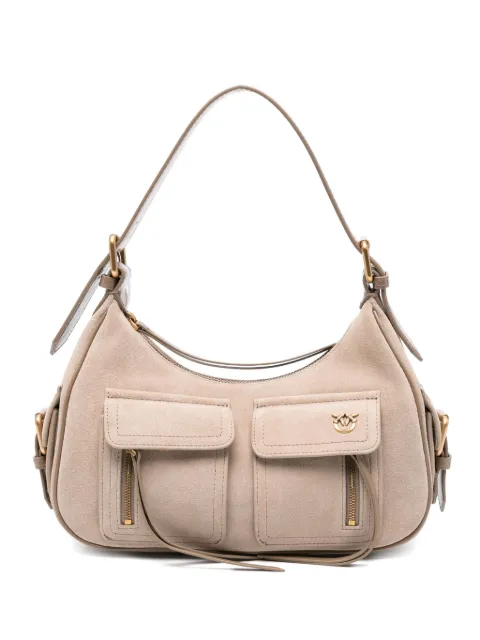 PINKO cargo suede shoulder bag