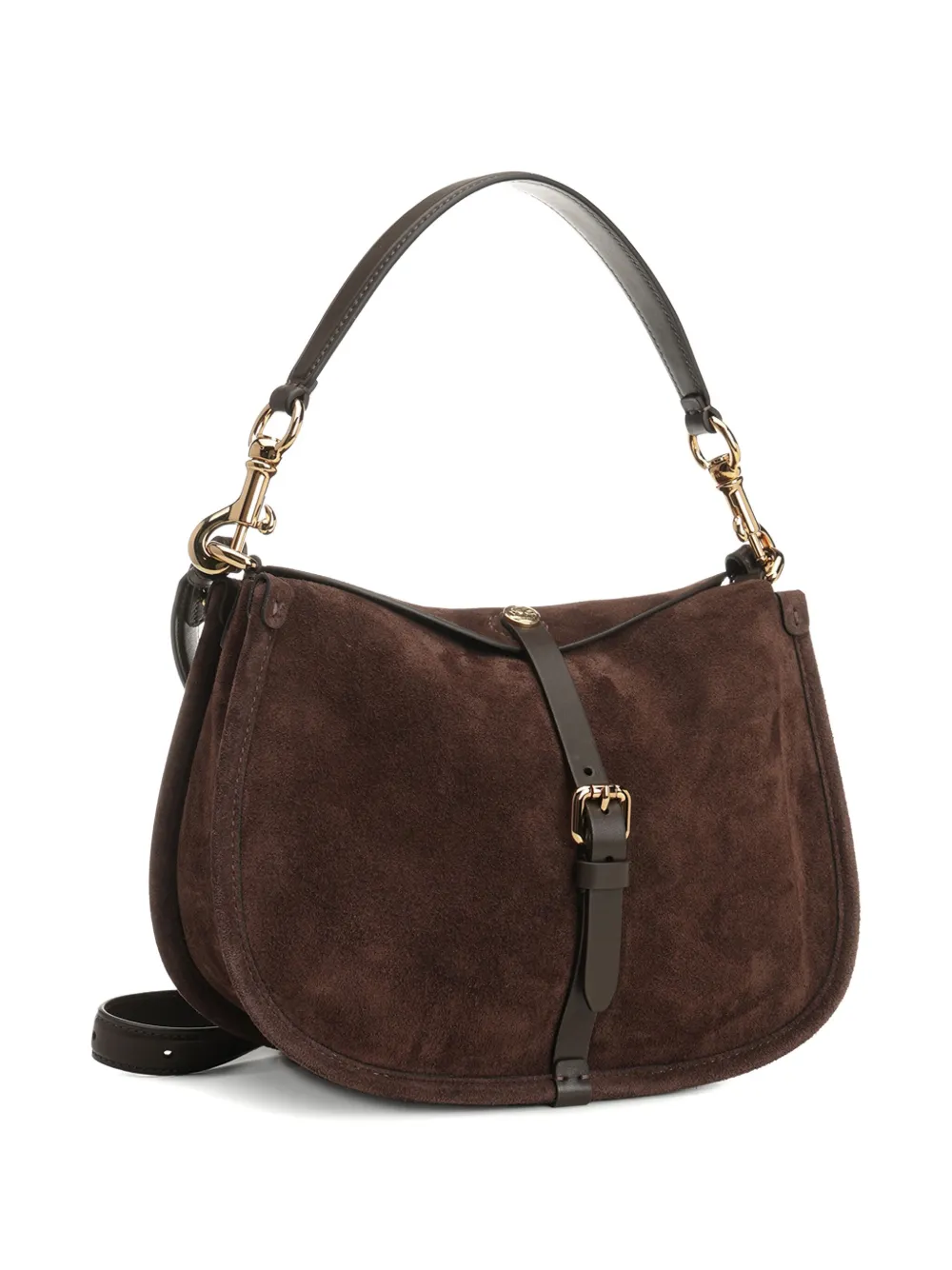 ETRO suede saddle bag Bruin