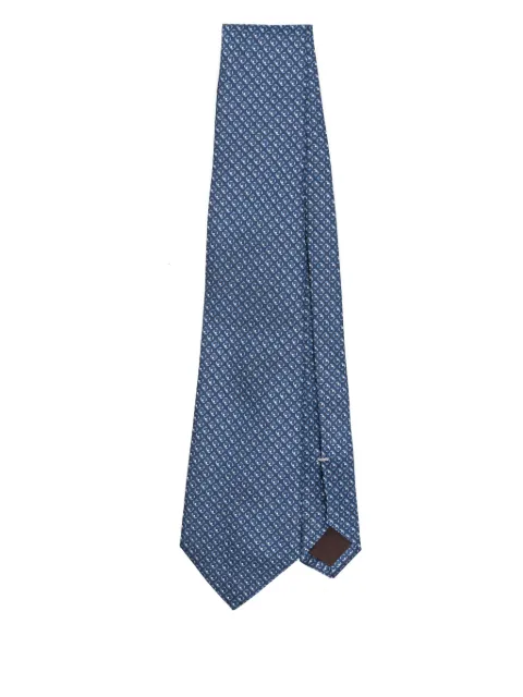Canali geometric-pattern tie