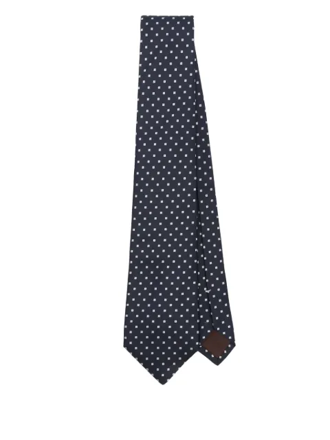 Canali geometric-pattern tie