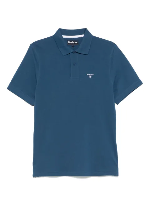 Barbour embroidered-logo polo shirt