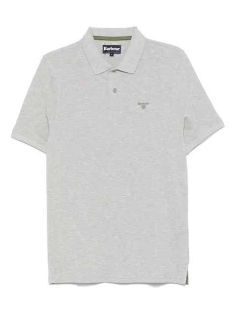 Barbour playera tipo polo con logo bordado