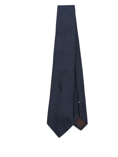 Canali patterned-jacquard tie