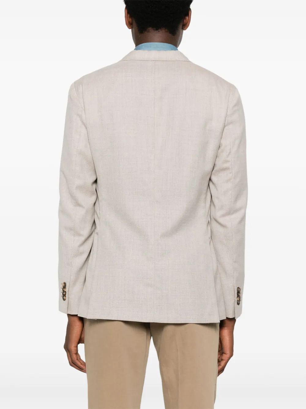 Boglioli Blazer met gemêleerd effect Beige