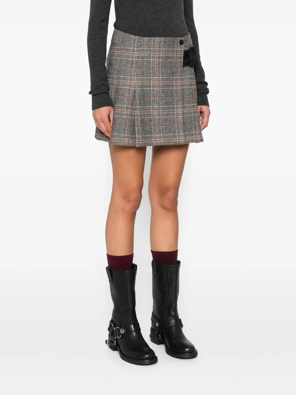 P.A.R.O.S.H. Geribbelde body met capuchon Grijs