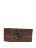 Giorgio Armani Pre-Owned 2000s stingray clasp clutch - Brown