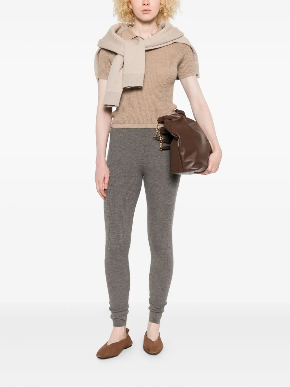 P.A.R.O.S.H. Wollen legging Grijs