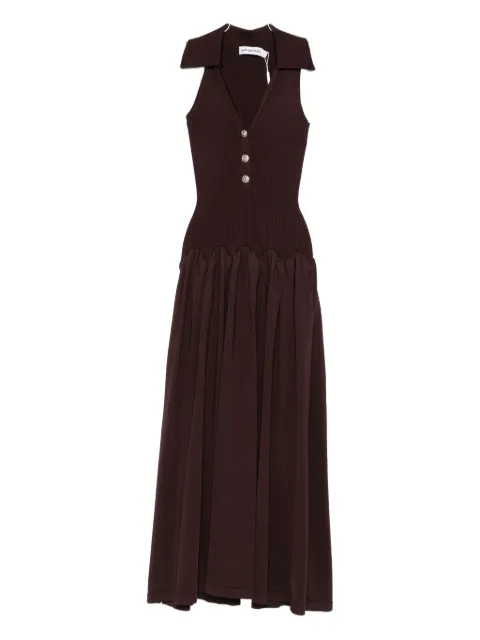 Self-Portrait ribbed midi dress