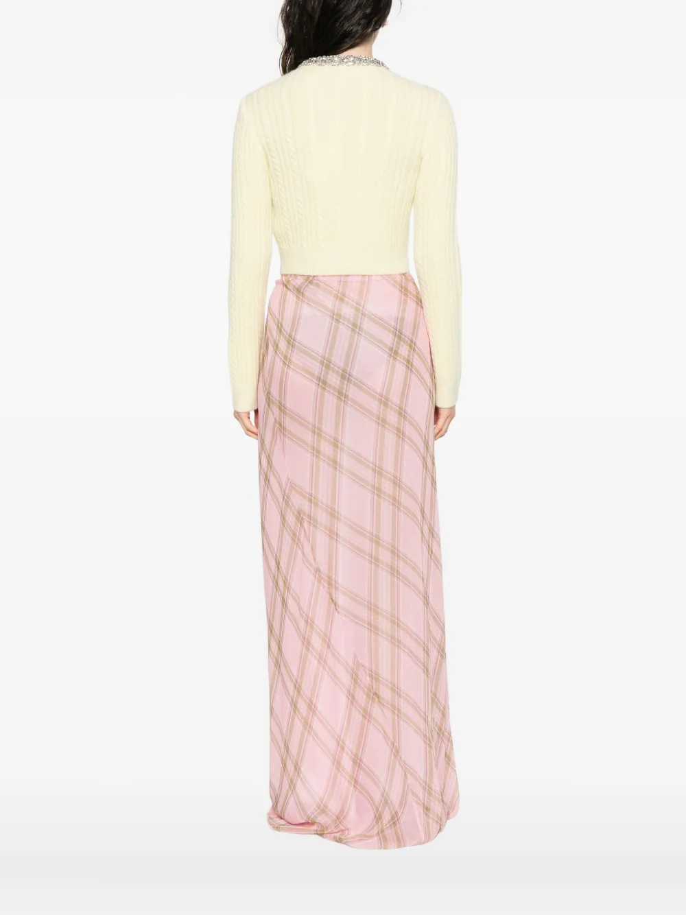 Self-Portrait Button-up vest Geel