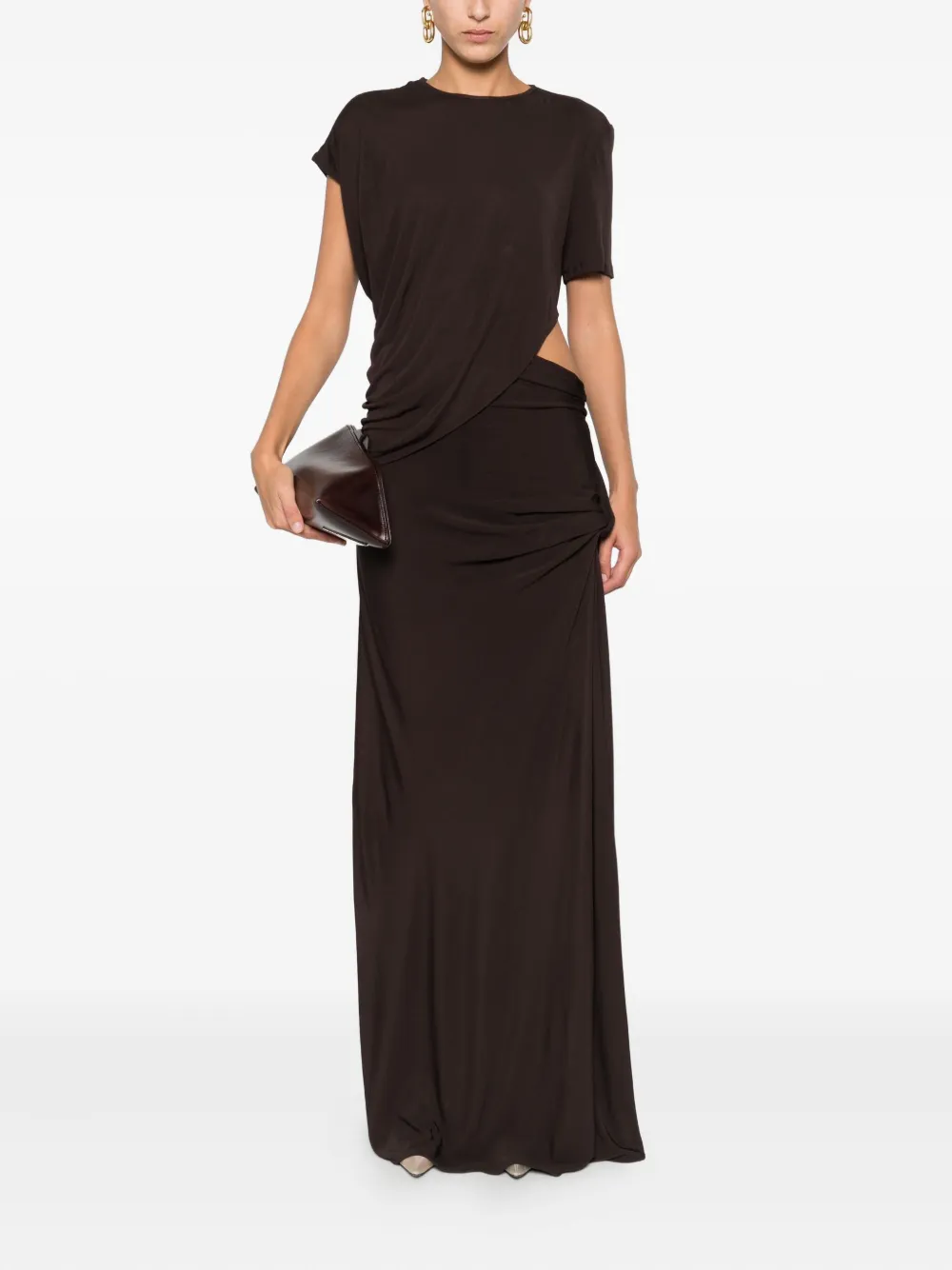 Christopher Esber twisted cut-out maxi dress - Bruin