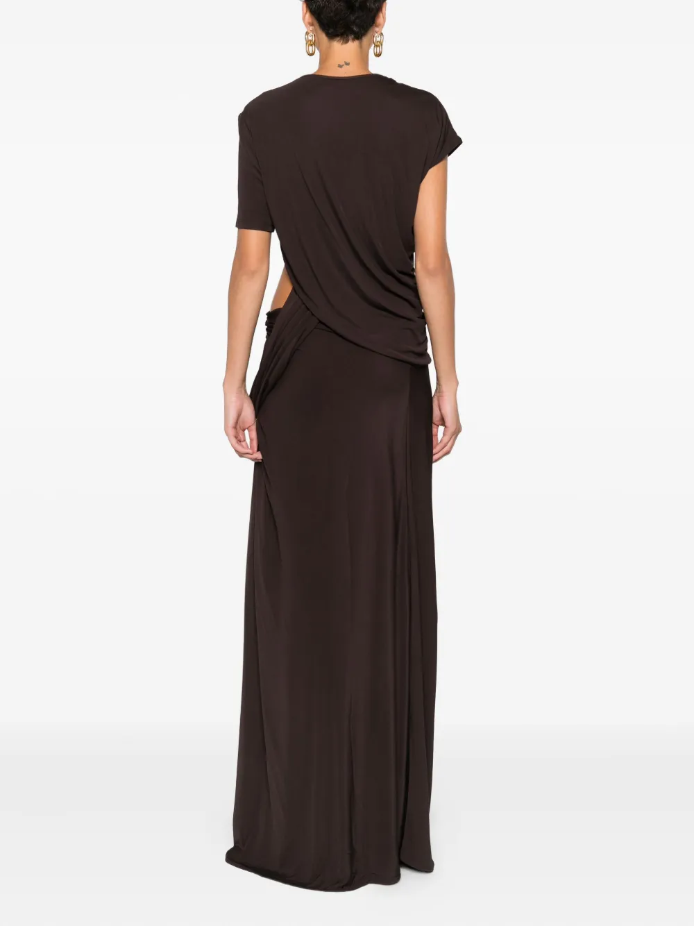 Christopher Esber Twisted Cut-out Maxi Dress In Black
