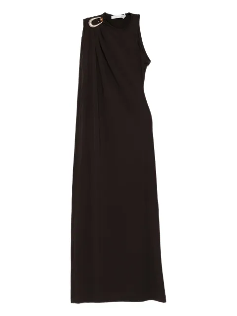 Christopher Esber vestido drapeado con detalle de aro