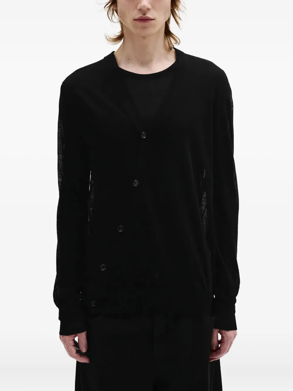 Ann Demeulemeester wool cardigan | Black | Image 1