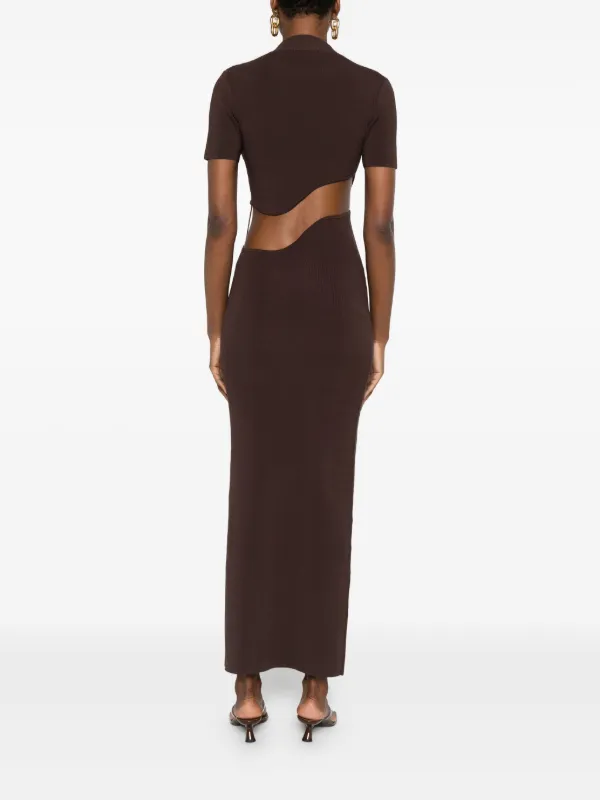 cable knit fit and flare dress Ribbed Two Toned Cable Knit Dress main image 1