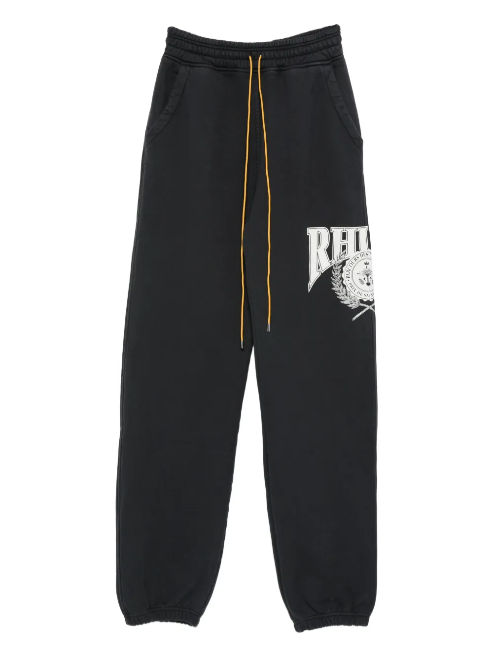 RHUDE Parcours Des Saint-Cloud logo-print track pants | Black | Image 1