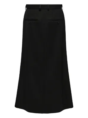 MM6 Maison Margiela ロゴ カーゴスカート | ブラック | FARFETCH JP