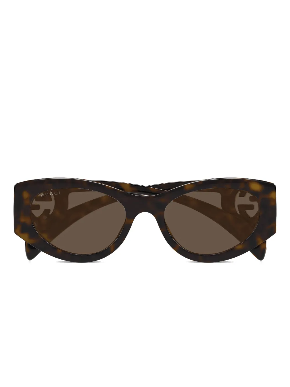 Gucci Eyewear Zonnebril met cat-eye montuur Bruin